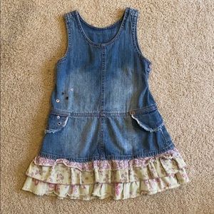 Soft jean girls dress